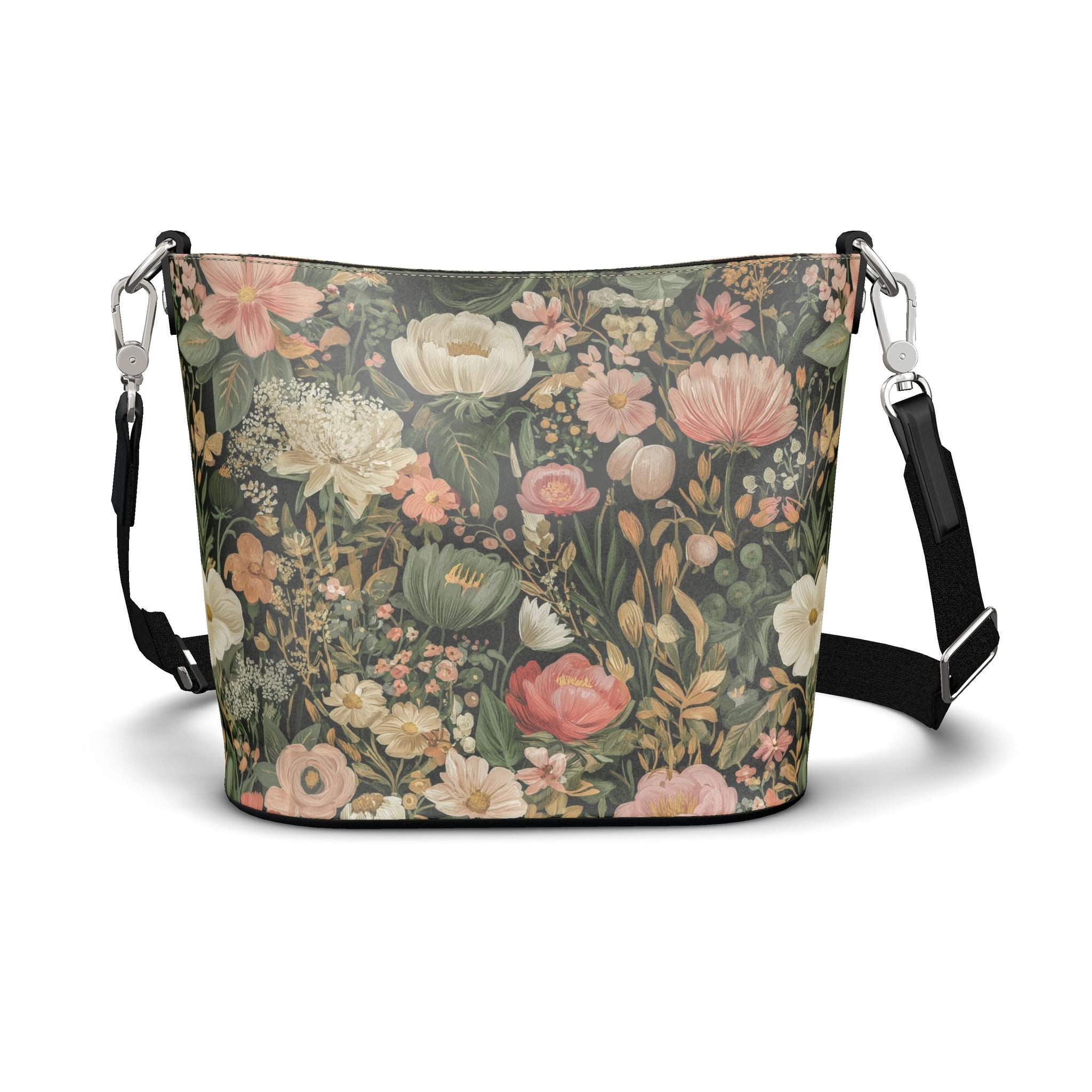 Vintage Botanica Gracie Large Leather Bucket Tote