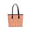Modern Geo Echo Leather City Shopper