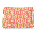 Modern Geo Echo Crossbody Bag With Chain