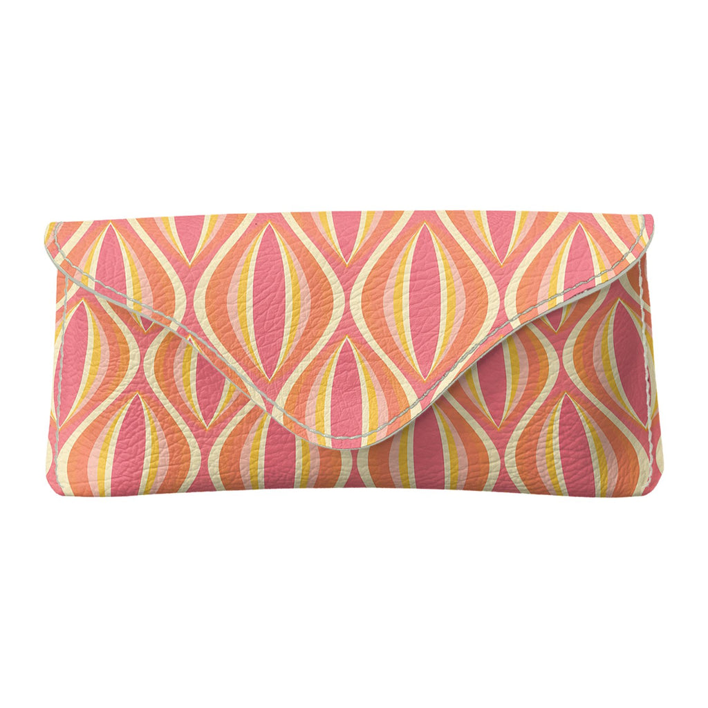 Modern Geo Echo Flapover Glasses Case