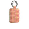 Modern Geo Echo Leather Keyring