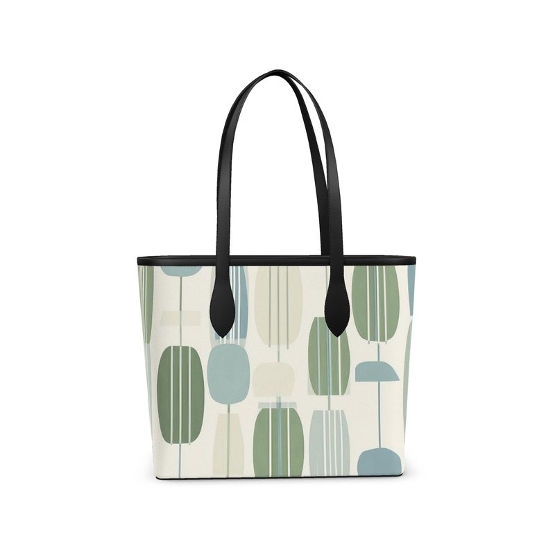 Modern Geo Nova Leather City Shopper