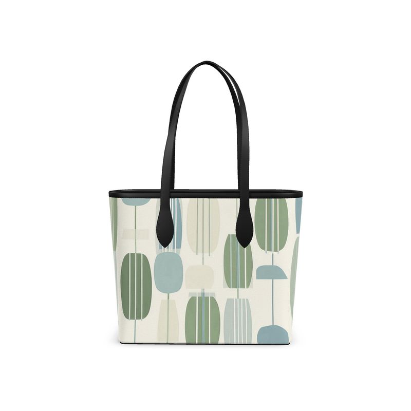Modern Geo Nova Leather City Shopper