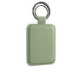 Leather Keyring in Sage