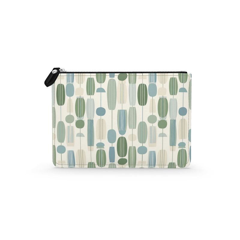 Modern Geo Nova Leather pouch