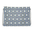 Modern Geo Mosaic Crossbody Bag With Chain