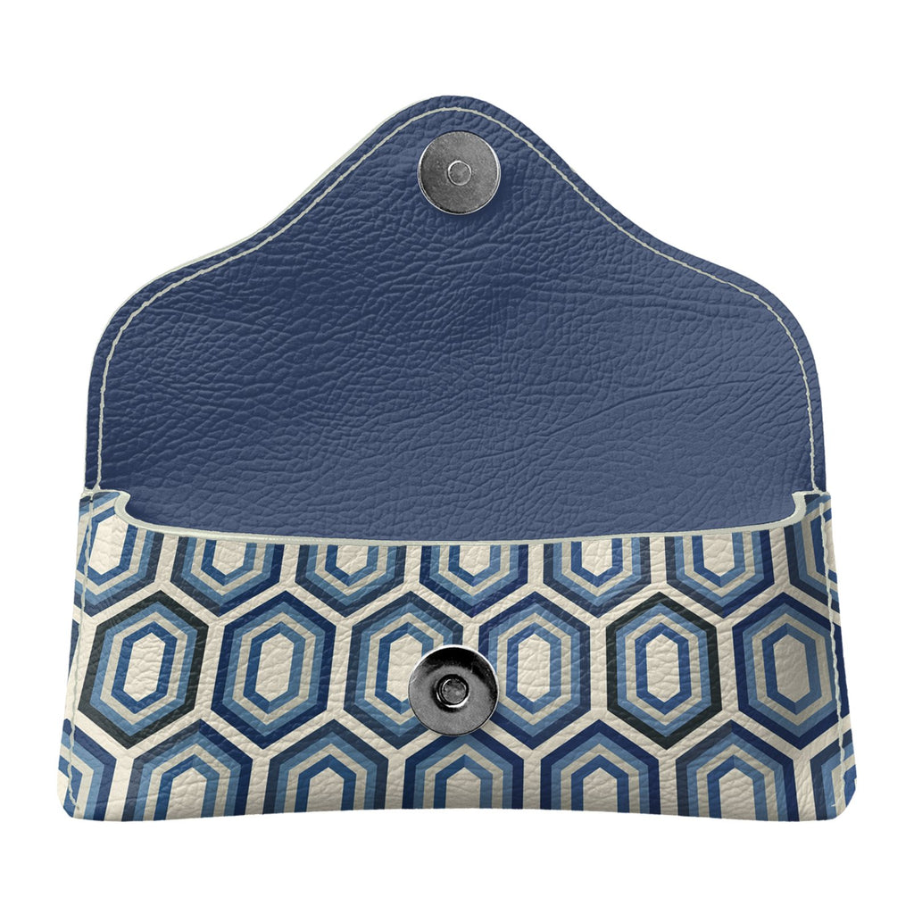 Modern Geo Mosaic Flapover Glasses Case