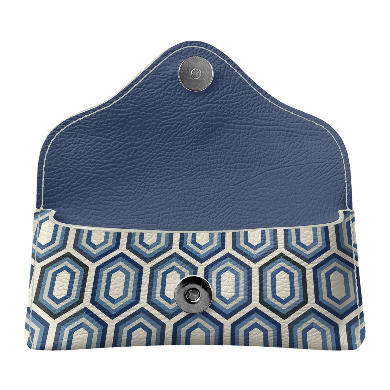 Modern Geo Mosaic Flapover Glasses Case
