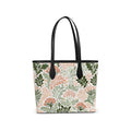 Wildflower Garden Pink Leather City Shopper