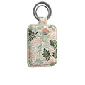 Wildflower Garden Pink Leather Keyring