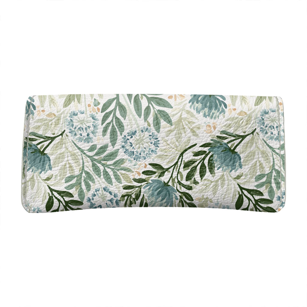 Wildflower Garden Blue Flapover Glasses Case