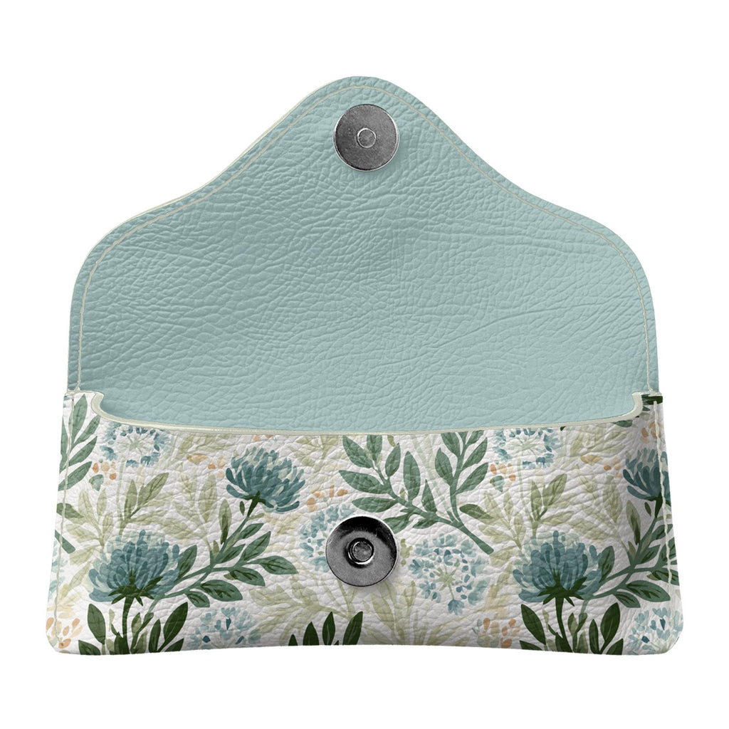 Wildflower Garden Blue Flapover Glasses Case