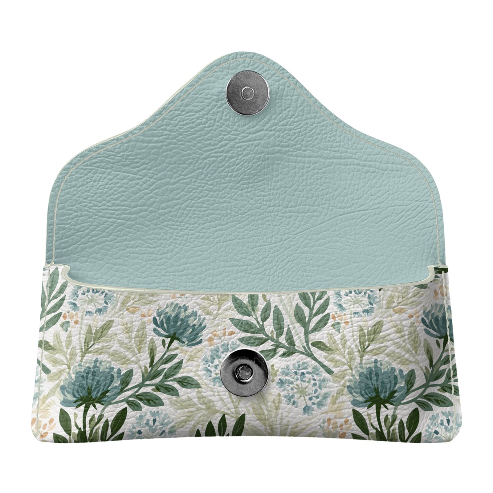 Wildflower Garden Blue Flapover Glasses Case