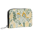Wildflower Garden Small Leather Zip Wallet