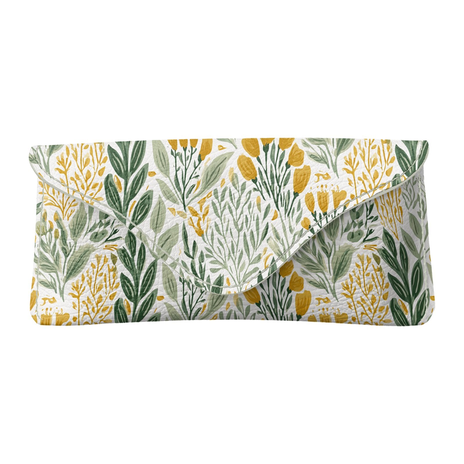 Wildflower Garden Gold Flapover Glasses Case