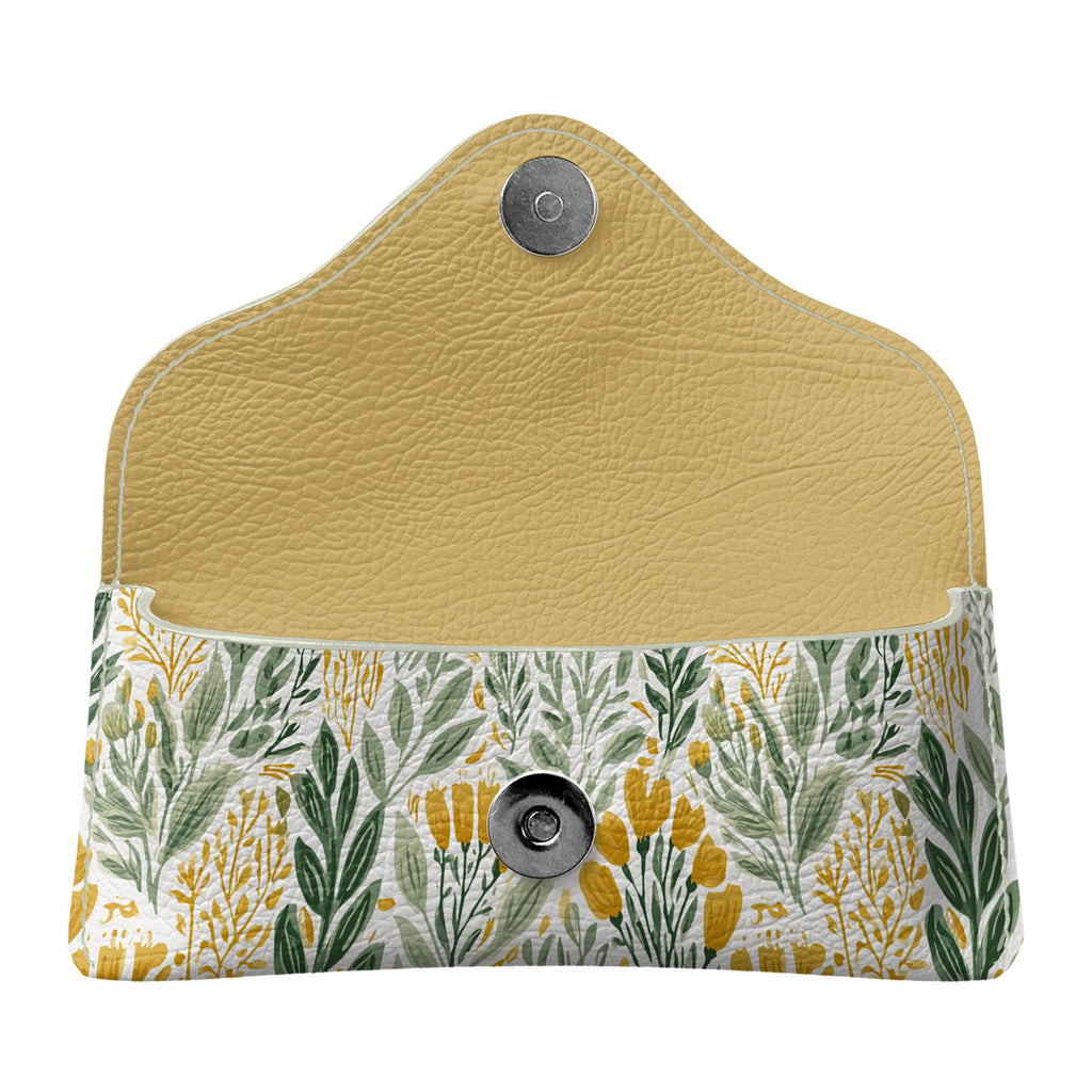 Wildflower Garden Gold Flapover Glasses Case