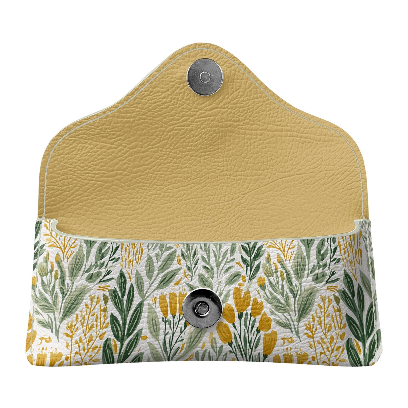 Wildflower Garden Gold Flapover Glasses Case