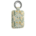 Wildflower Garden Gold Leather Keyring