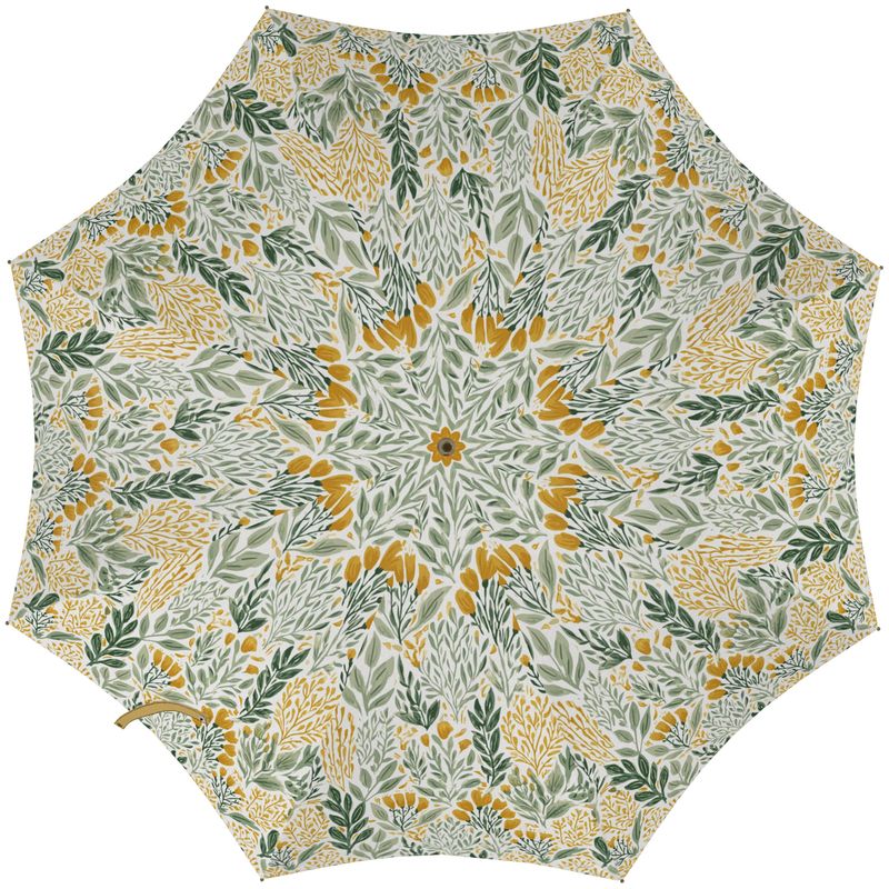 Wildflower Garden Gold Large Umbrella