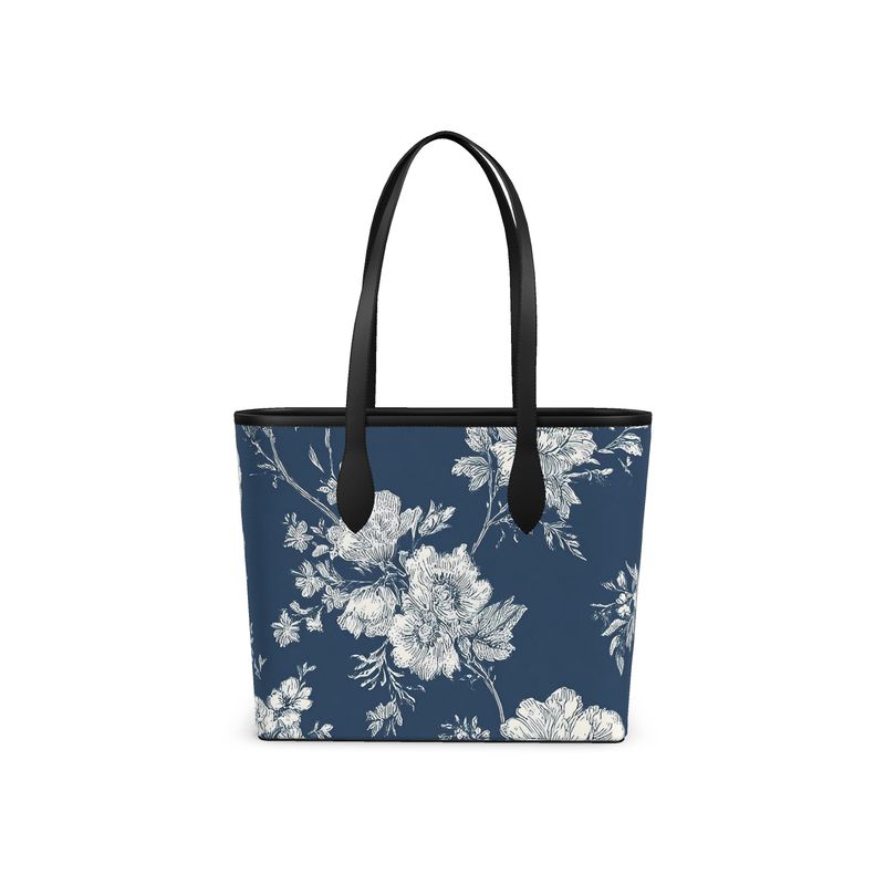 Chantilly Toile Leather City Shopper