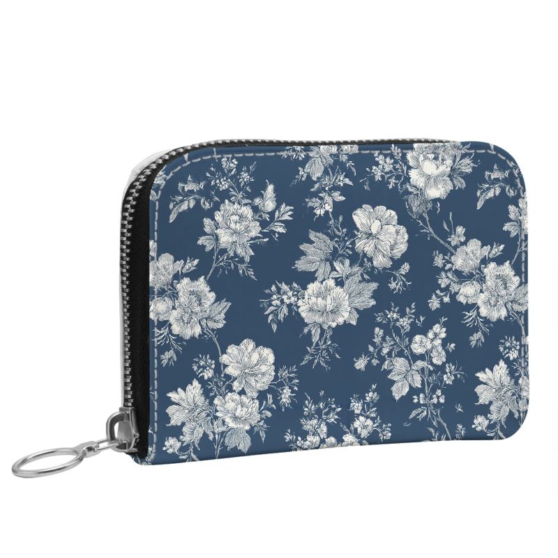 Chantilly Toile Small Leather Zip Wallet