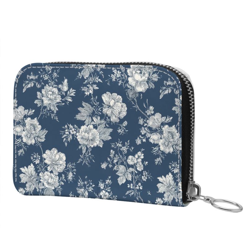 Chantilly Toile Small Leather Zip Wallet