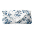 French Blue Rose Toile Flapover Glasses Case