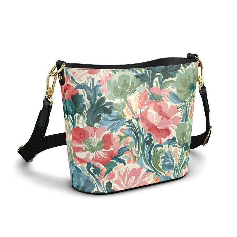Garden Party Camilia Large Leather Bucket Tote