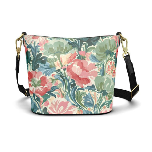 Garden Party Camilia Large Leather Bucket Tote