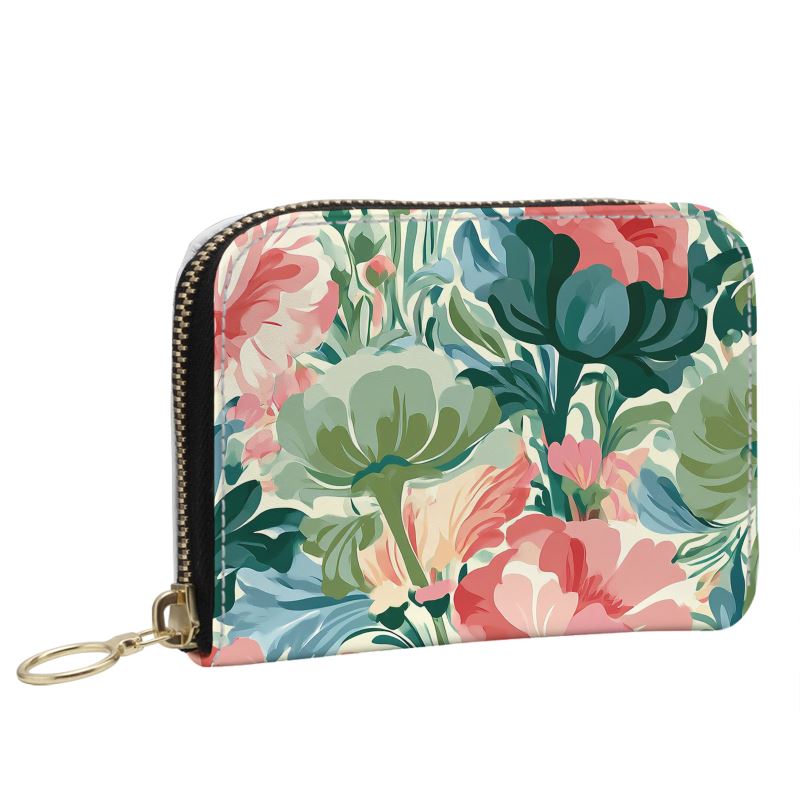 Garden Party Camilia Small Leather Zip Wallet