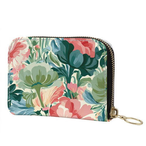 Garden Party Camilia Small Leather Zip Wallet
