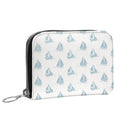 Harbor Boats Small Leather Zip Purse