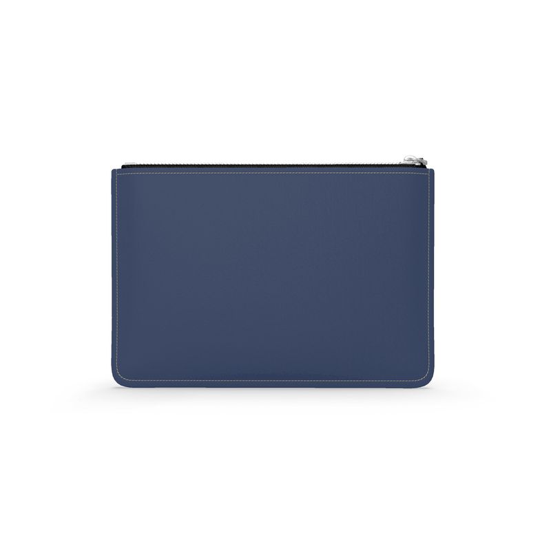 Harbor Ropes Navy Leather pouch