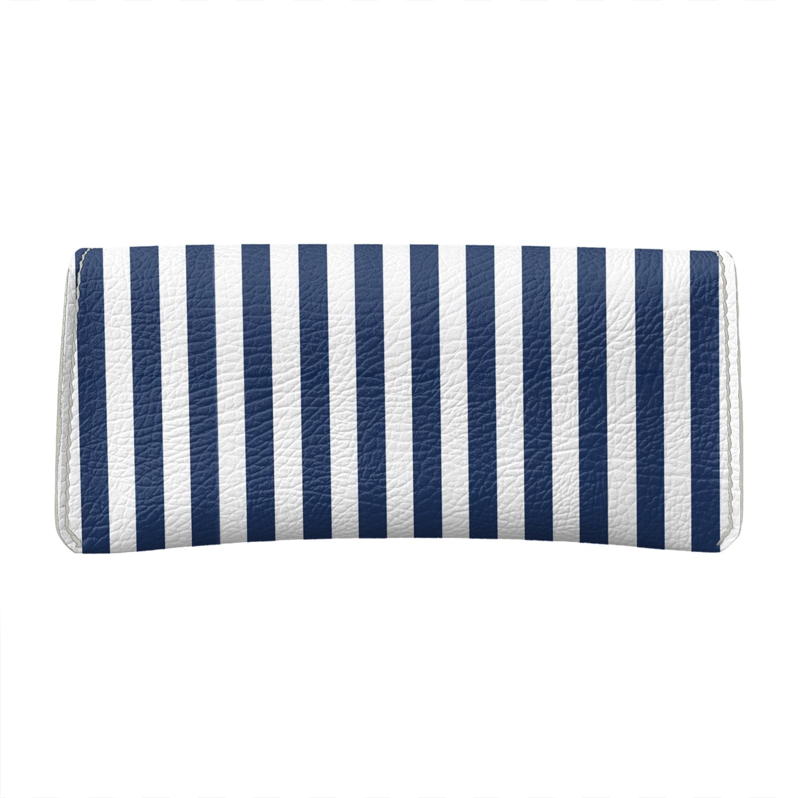 Harbor Stripe Navy Flapover Glasses Case