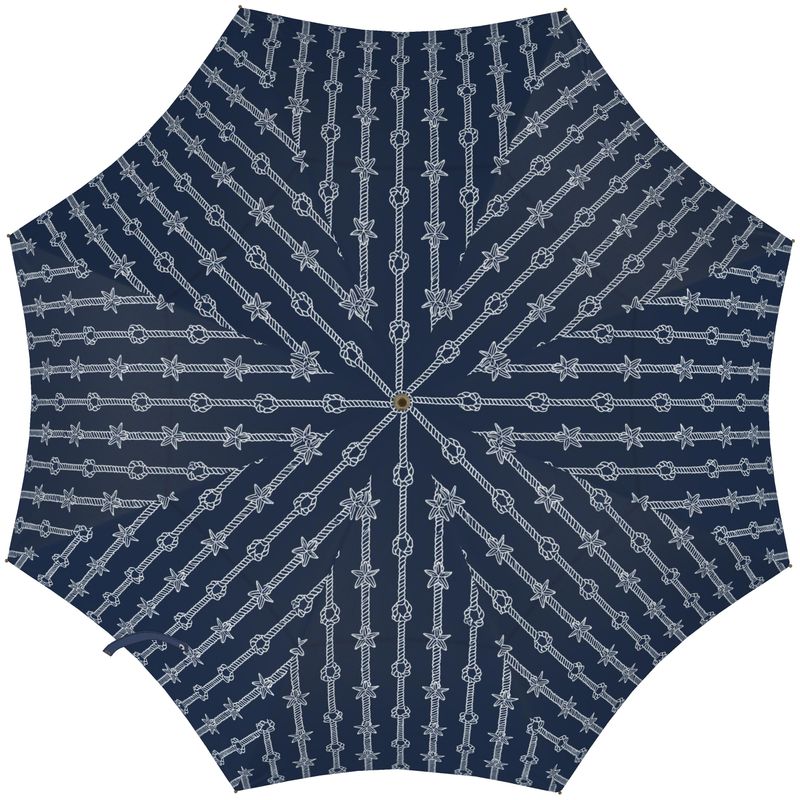 Harbor Ropes Navy Large Umbrella