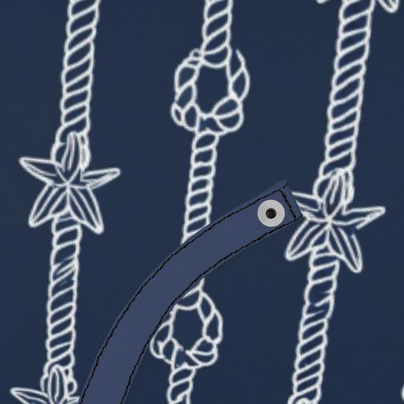 Harbor Ropes Navy Large Umbrella