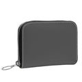 Small Leather Zip Wallet in Twilight