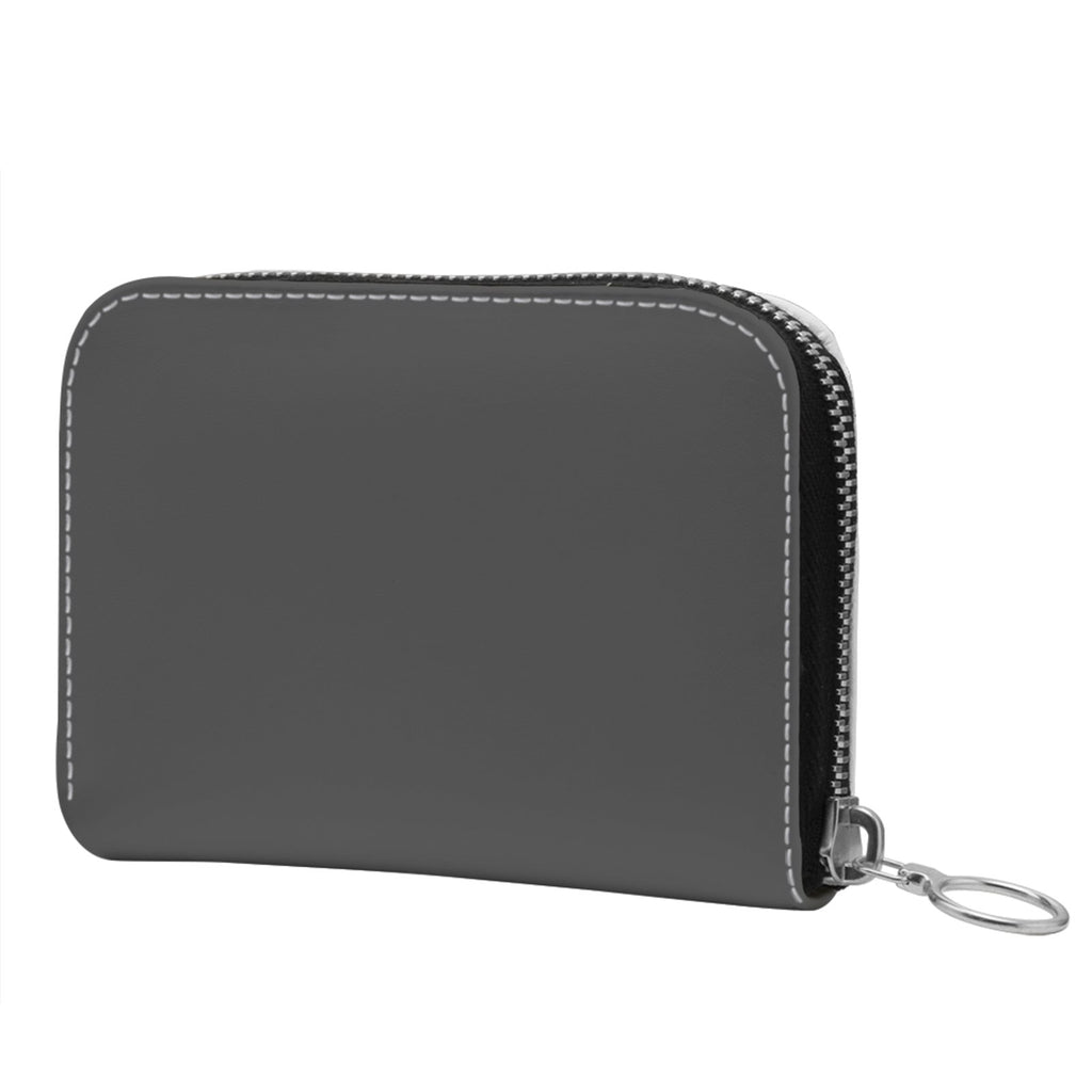 Small Leather Zip Wallet in Twilight