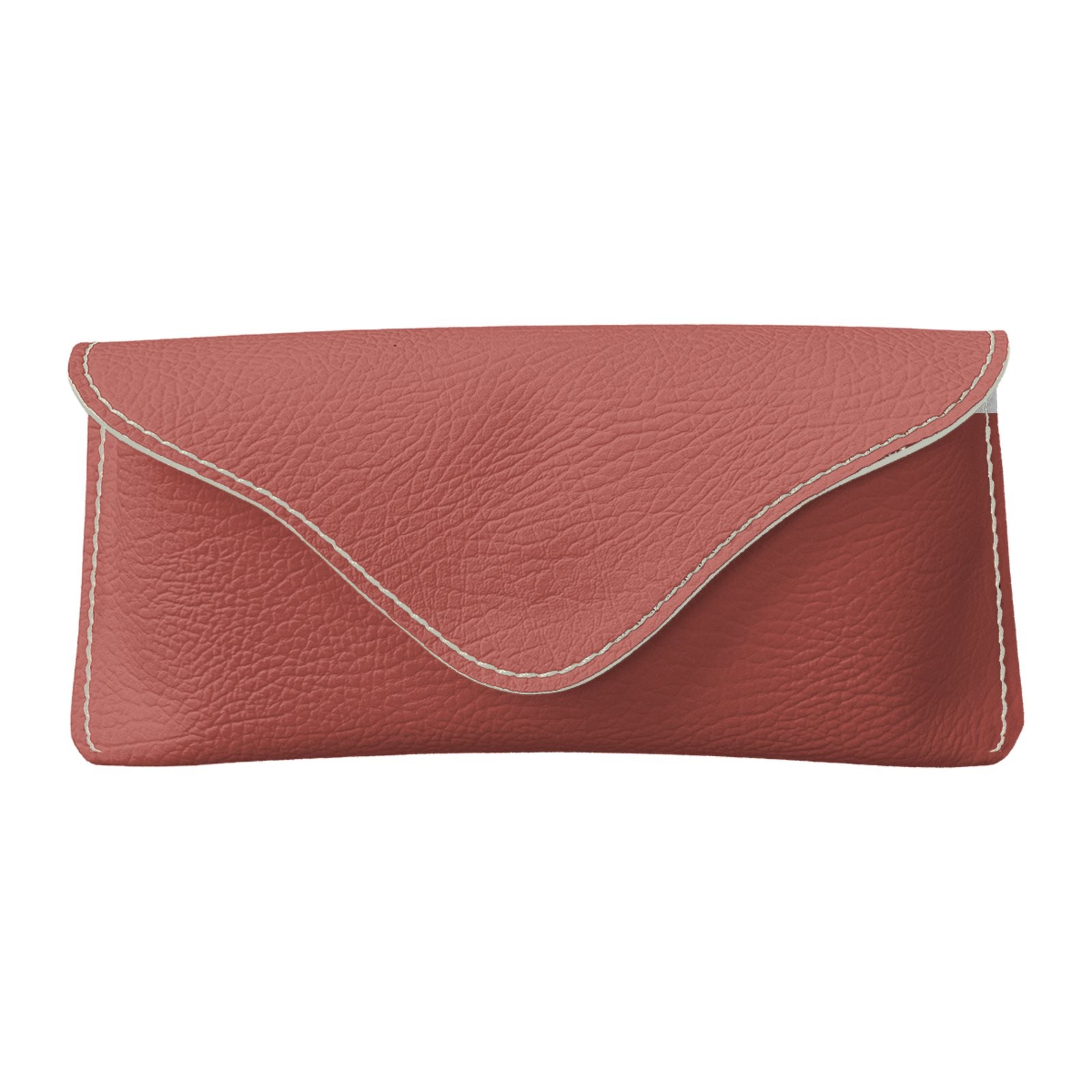 Leather Glasses Case in Brick