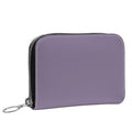 Small Leather Zip Wallet in Wisteria