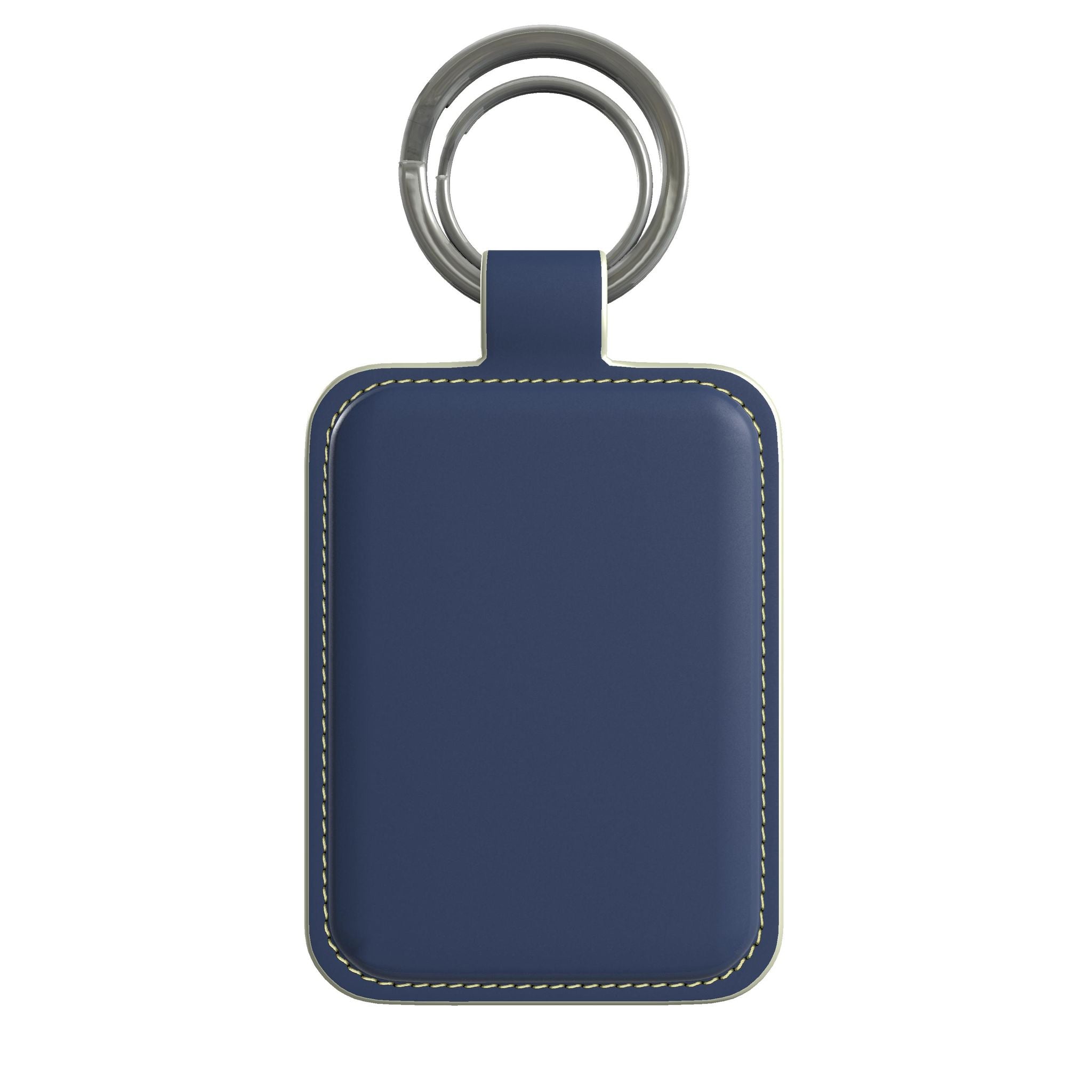 Leather Keyring in Harbor