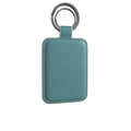 Leather Keyring in Jade