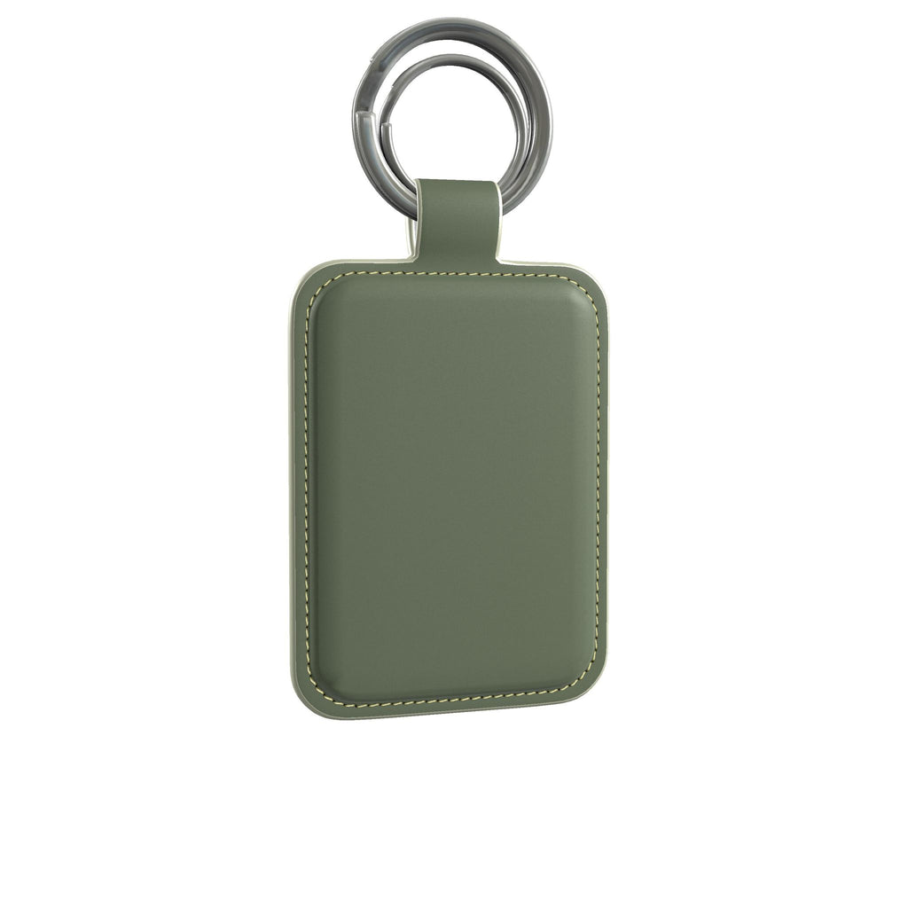 Leather Keyring in Juniper