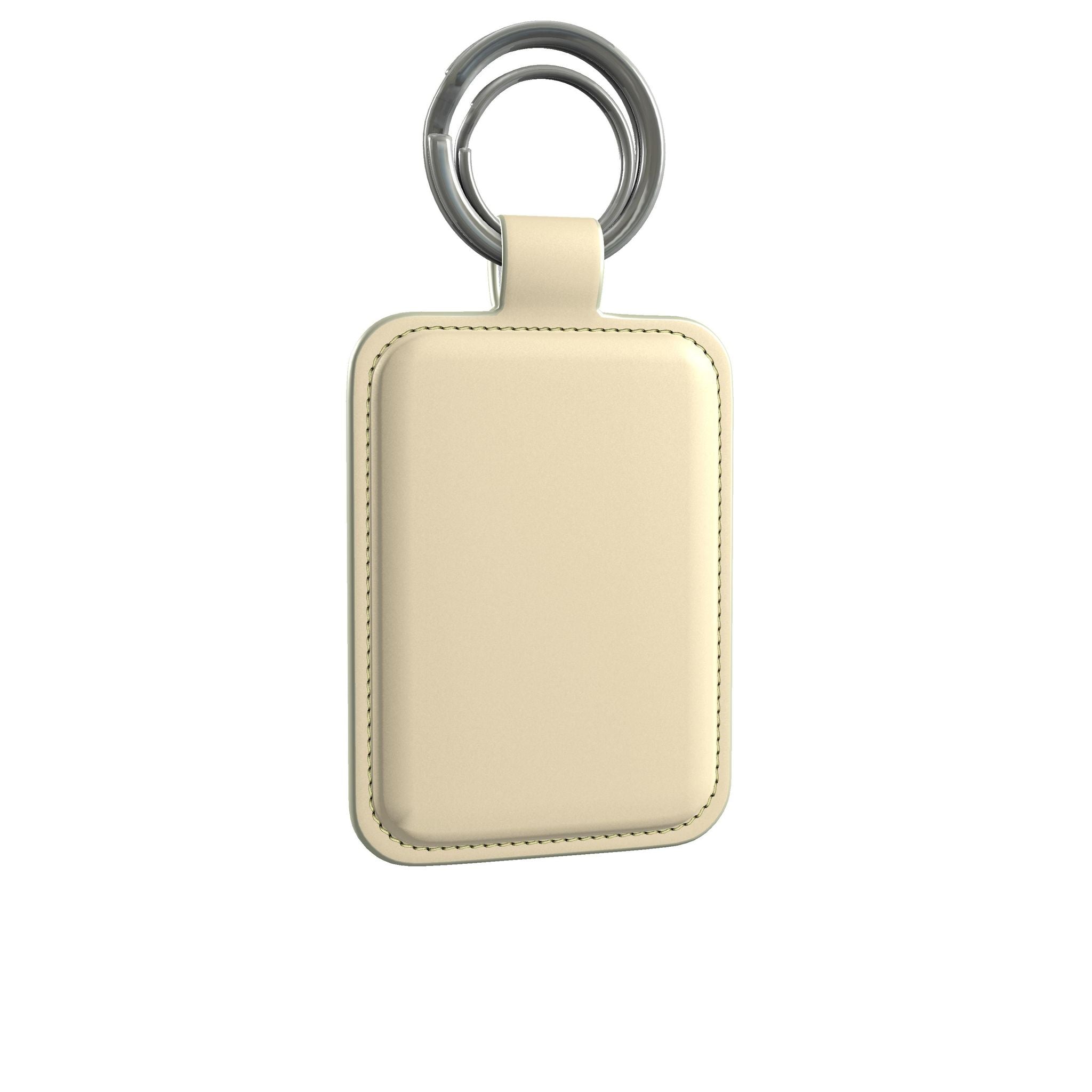 Leather Keyring in Buttercup