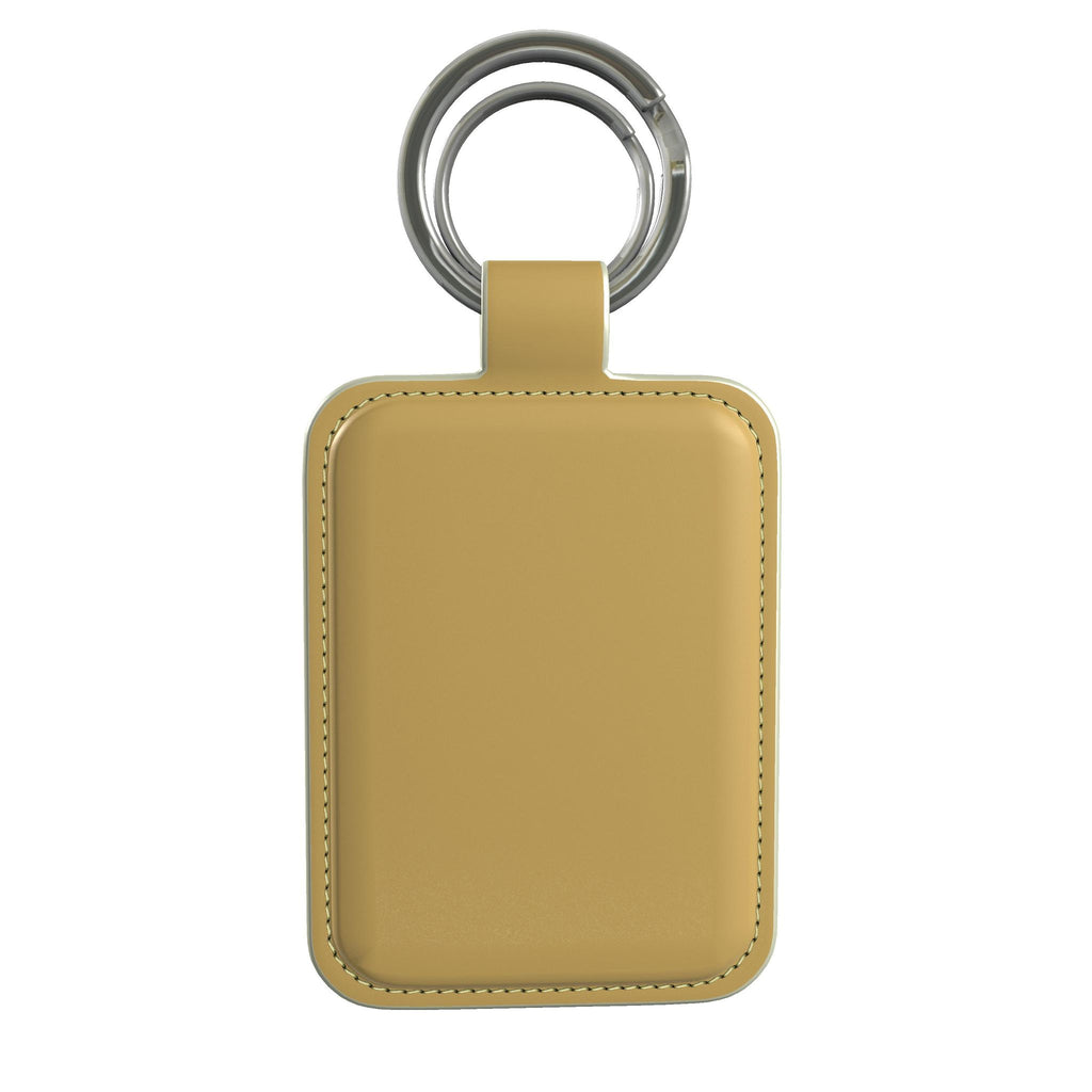 Leather Keyring in Marigold