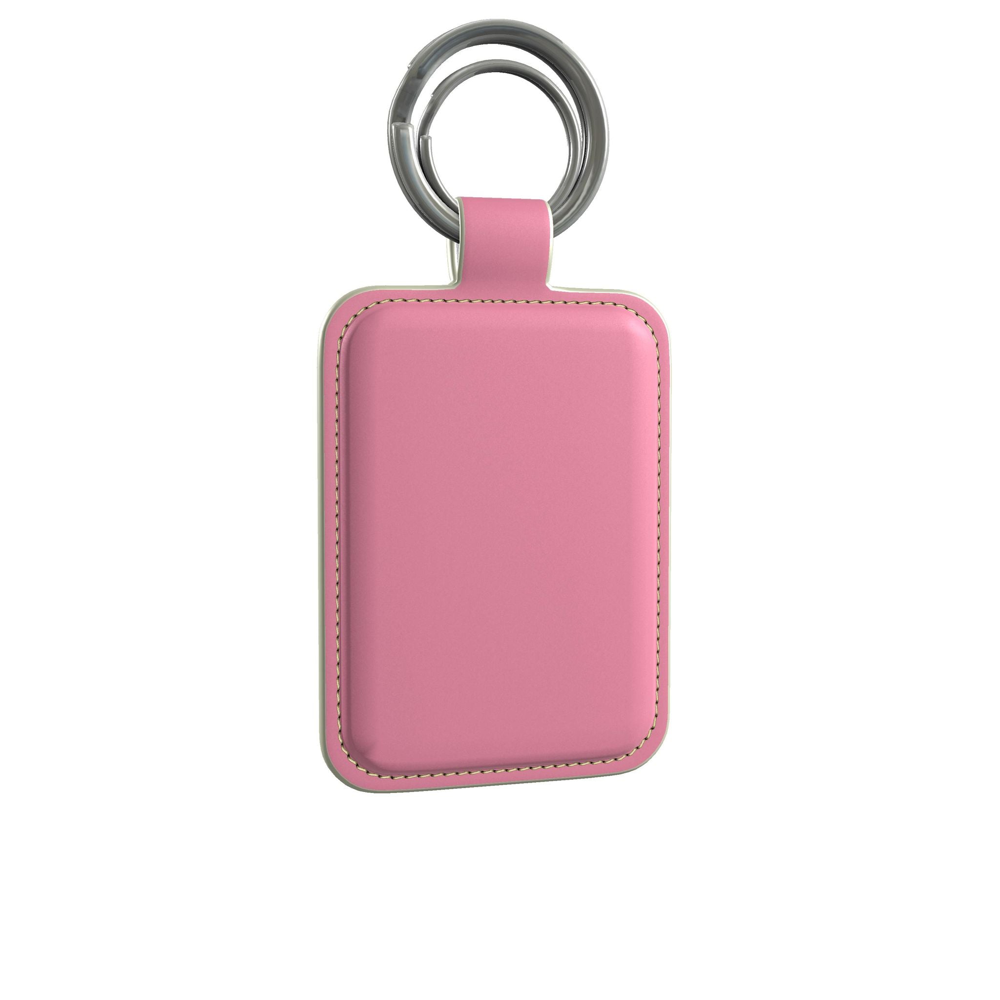 Leather Keyring in Peony