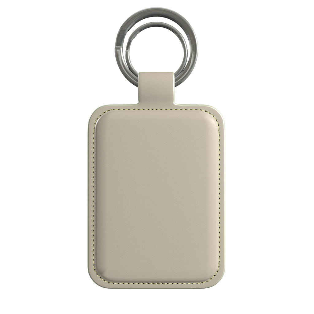 Leather Keyring in Dune