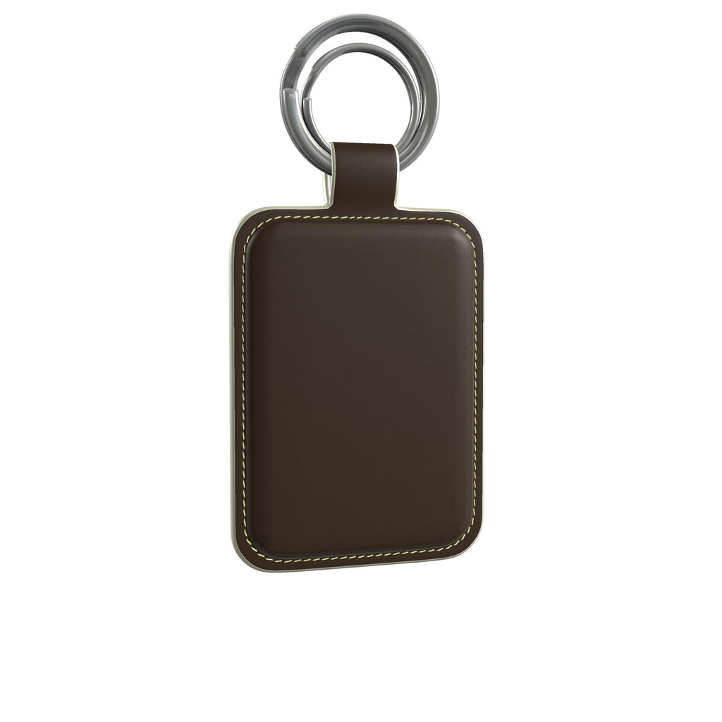 Leather Keyring in Expresso