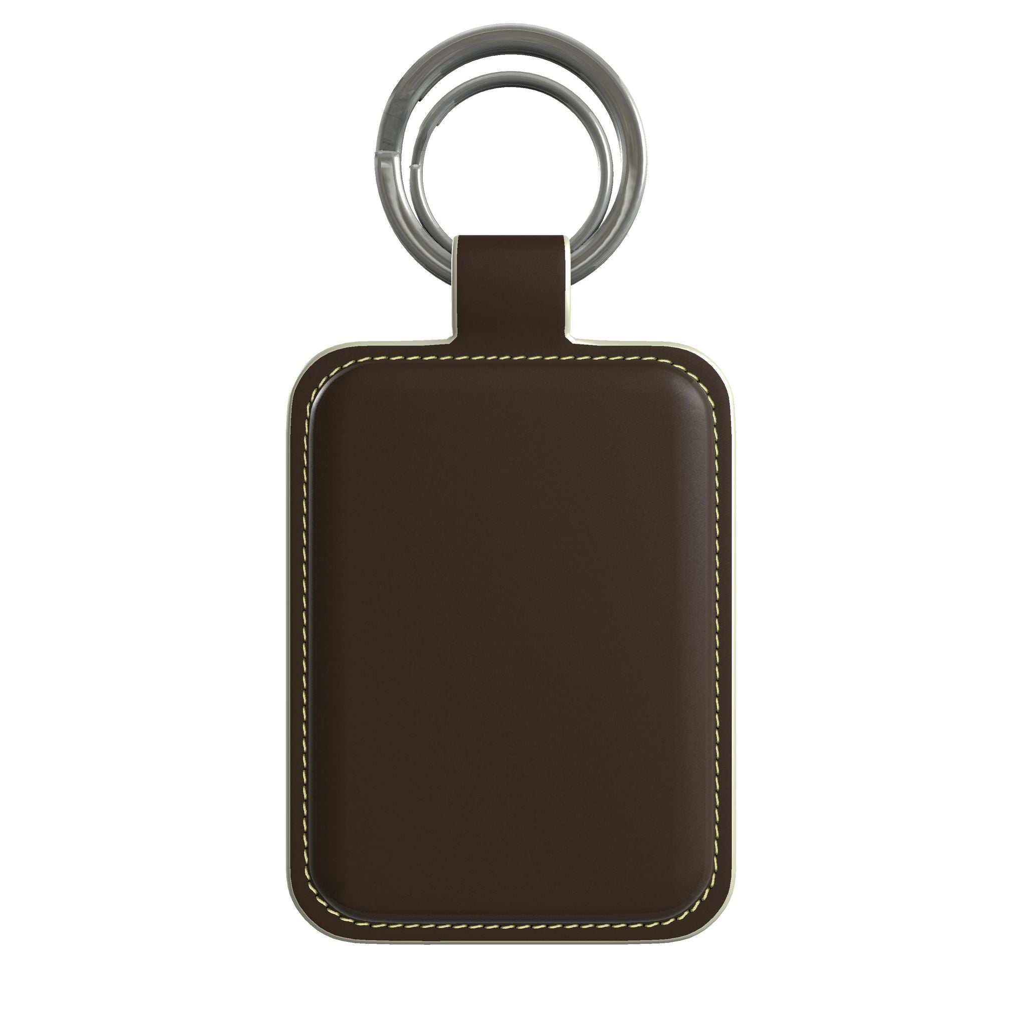Leather Keyring in Expresso