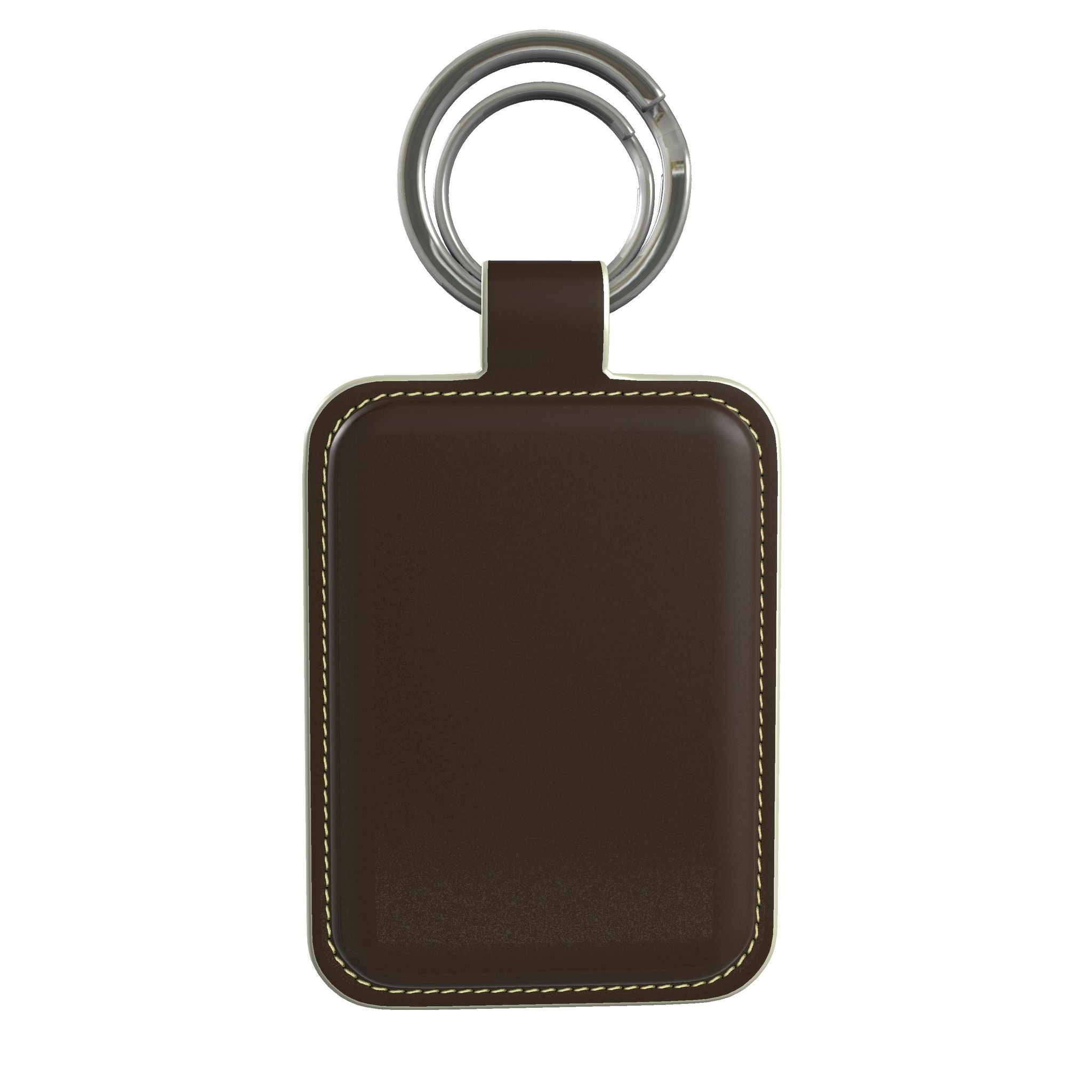 Leather Keyring in Expresso